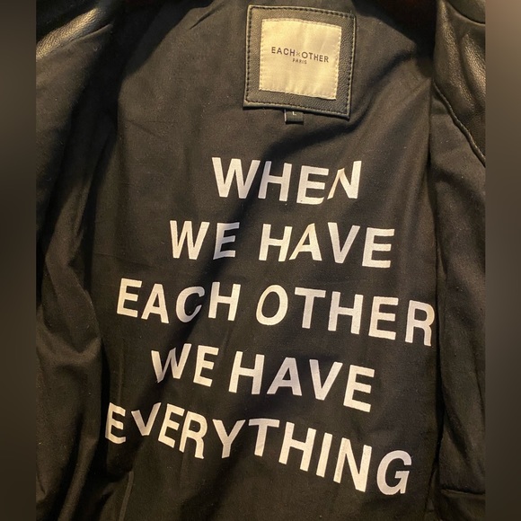NWOT Each x Other Paris real leather jacket in size L - Picture 5 of 8
